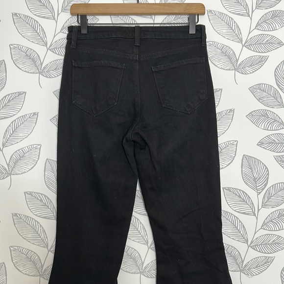 L'agence Black Wide Leg Flare Jeans Bell Bottom Size 26 - Picture 5 of 7